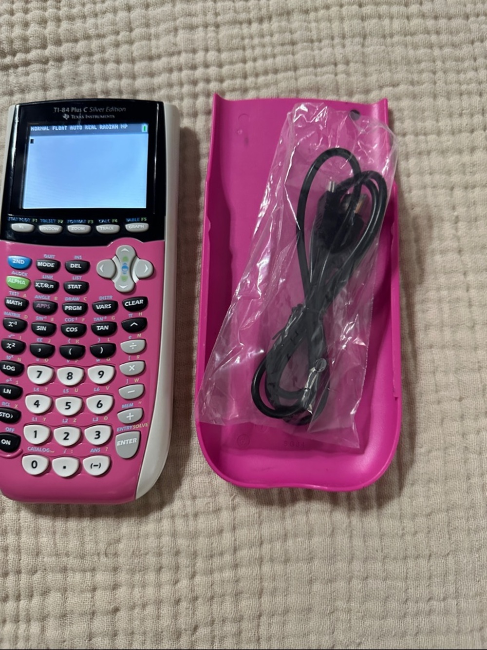 Texas Instruments TI-84 Plus C Silver Edition Graphing Calculator - Pink